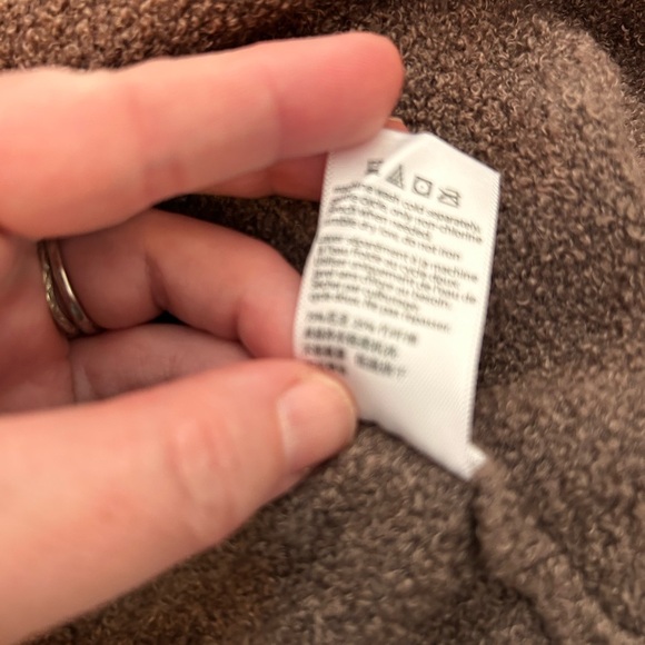 Barefoot Dreams Cocoa Draped Cardigan - Picture 3 of 11